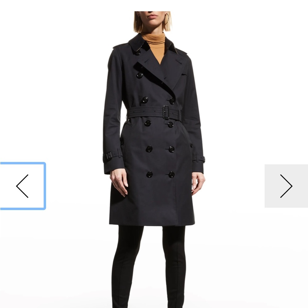 Burberry Kensington Black Trench Coat